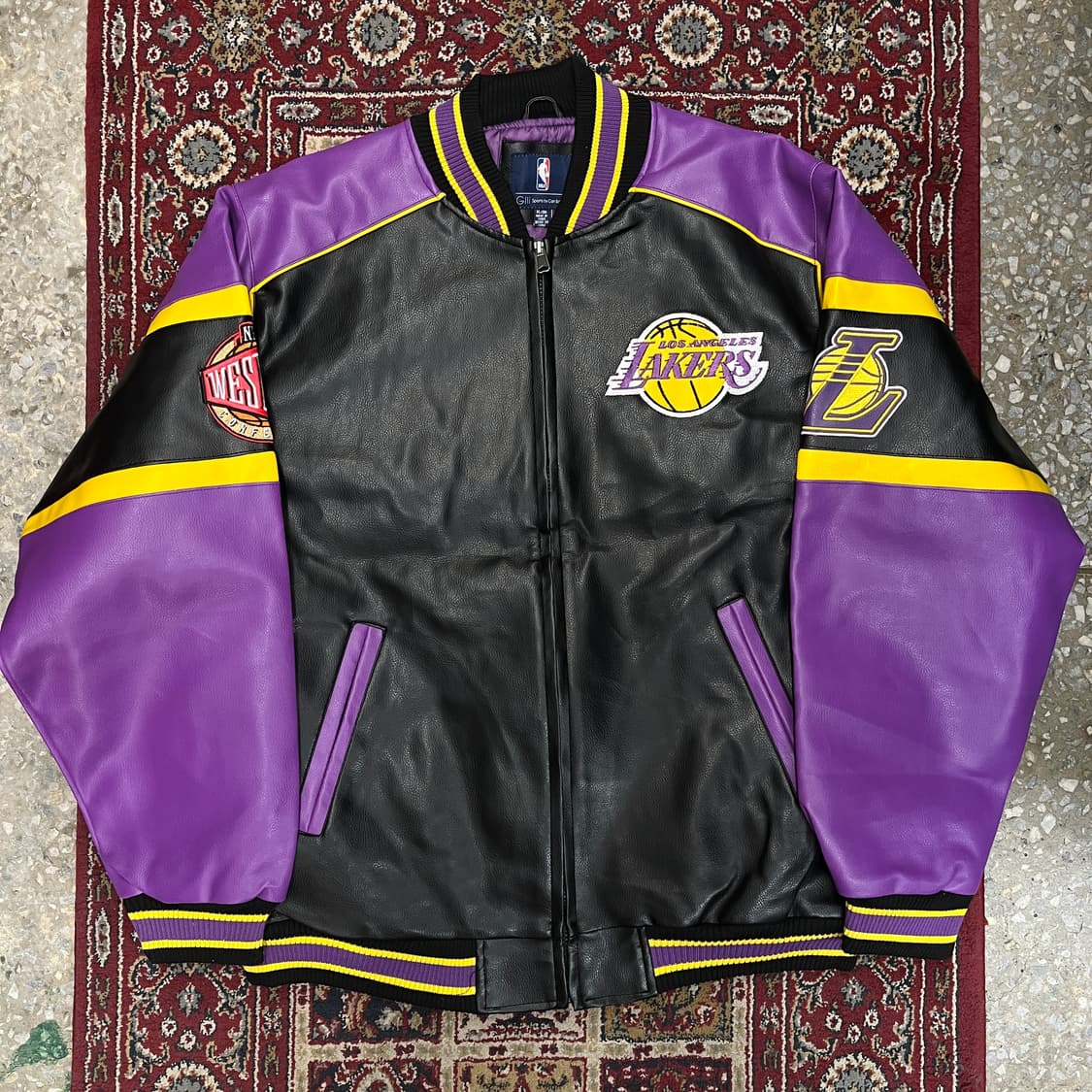 NBA LA 레이커스 레더 바시티 자켓 [ 110 ] 상품이미지2