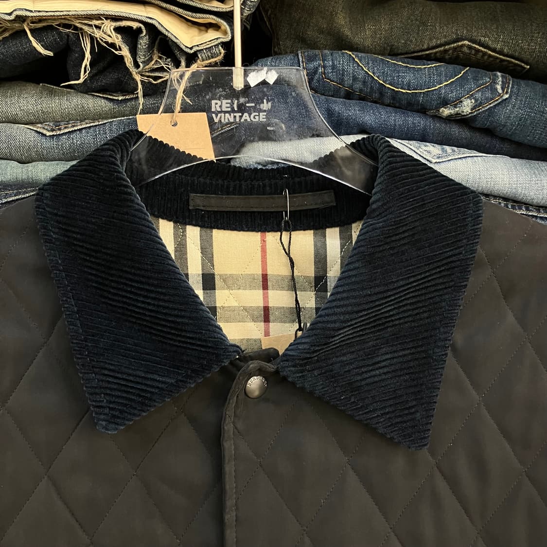 버버리 런던 누빔 롱 자켓 L  상품이미지3