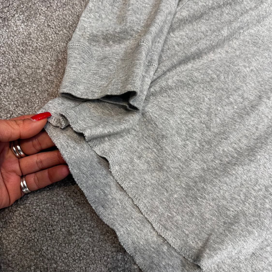 리바이스 그레이 헨리넥 롱슬리브 티셔츠XL 상품이미지6