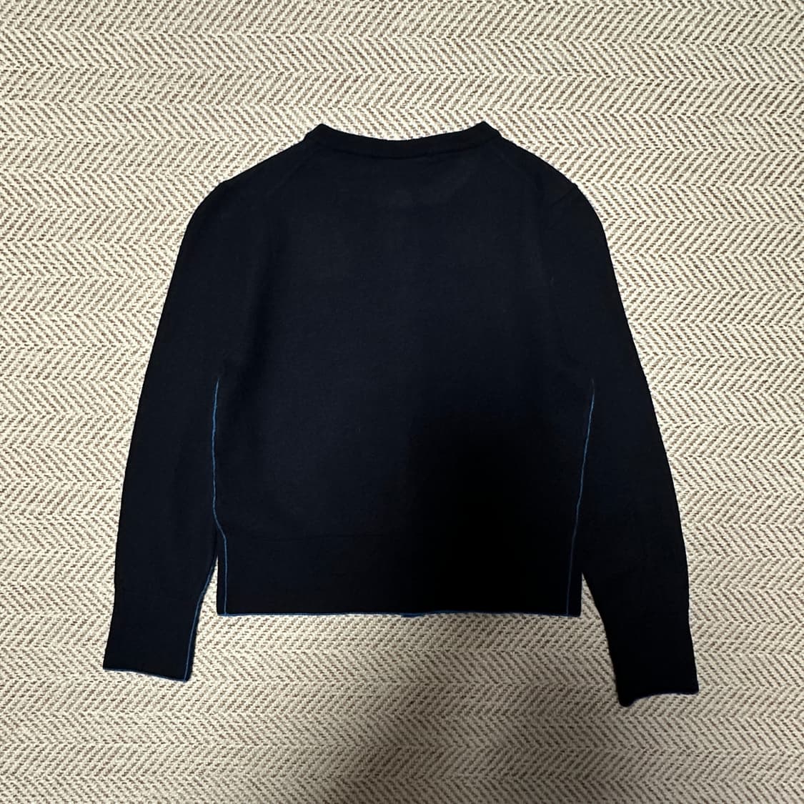 LACOSTE woman wool knit cardigan navy 상품이미지2