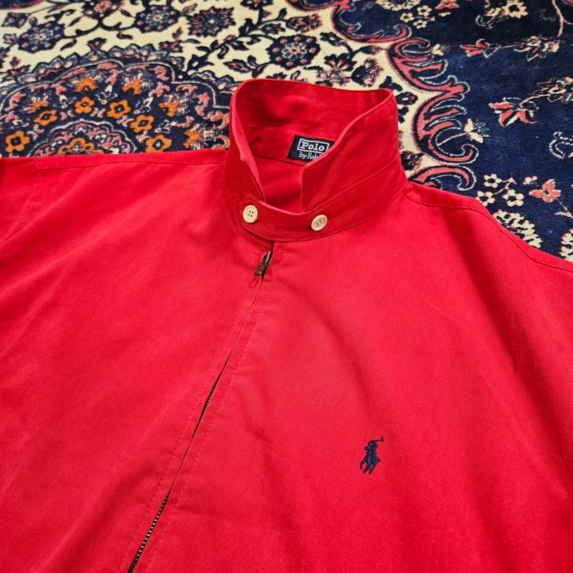 폴로랄프로렌 90's 스윙탑 시그니쳐 포니 블루종자켓 상품이미지3