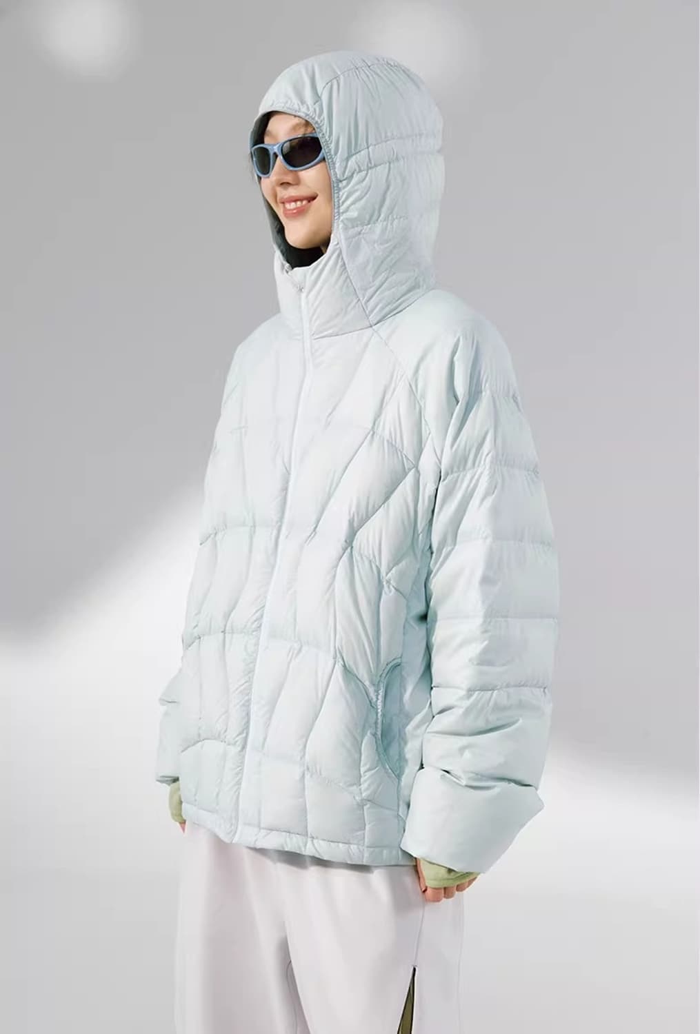 ️️️♦️ Sorona / 소로나 아우라 다운 경량 후드 패딩 파카 자켓 상품이미지6