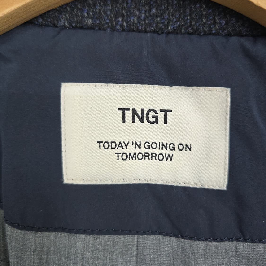 TNGT(티엔지티) 울 혼방 퀼팅 배색 자켓 103 상품이미지6