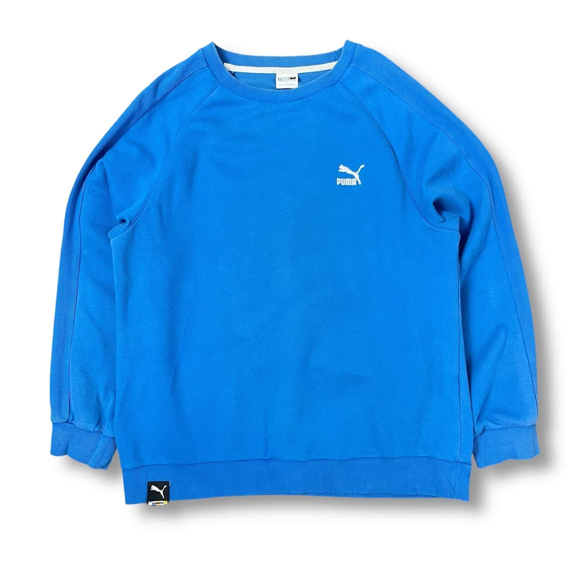 puma 푸마 블루 로고자수 베이직 맨투맨 L 상품이미지1