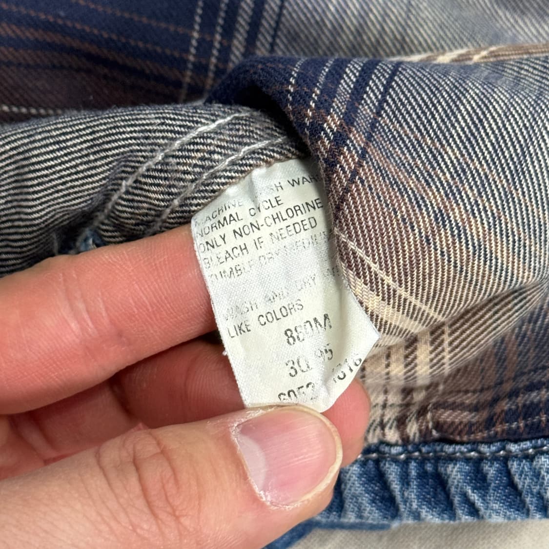 리바이스 90s 빈티지 네이비탭 셔츠 자켓 M(105) 상품이미지8