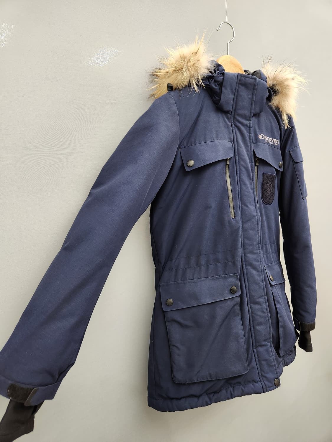 디스커버리 네이비 패딩 점퍼 상품이미지2