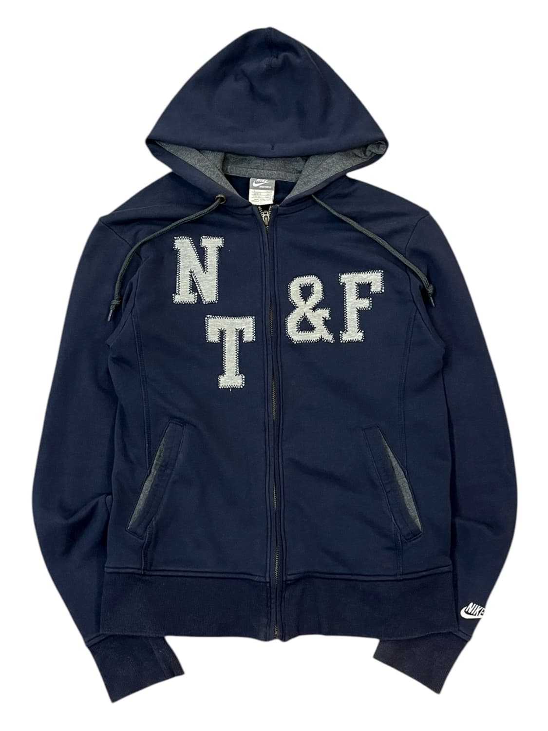 나이키 레터링 후드집업 네이비 S #csz1864 상품이미지3