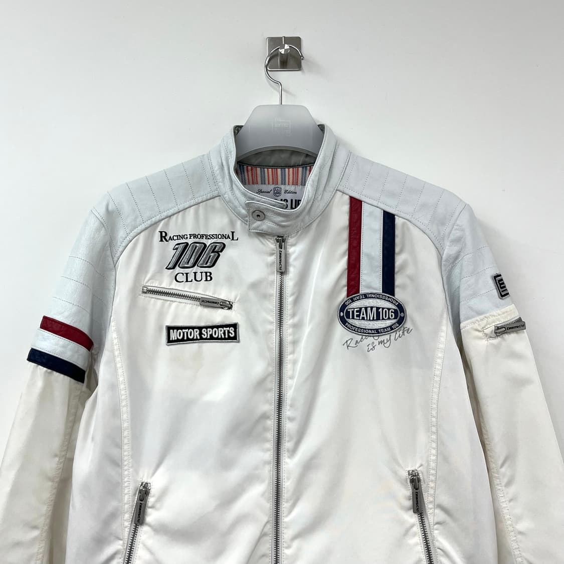 EXR Team 106 류시원 화이트 레이싱 자켓 상품이미지4