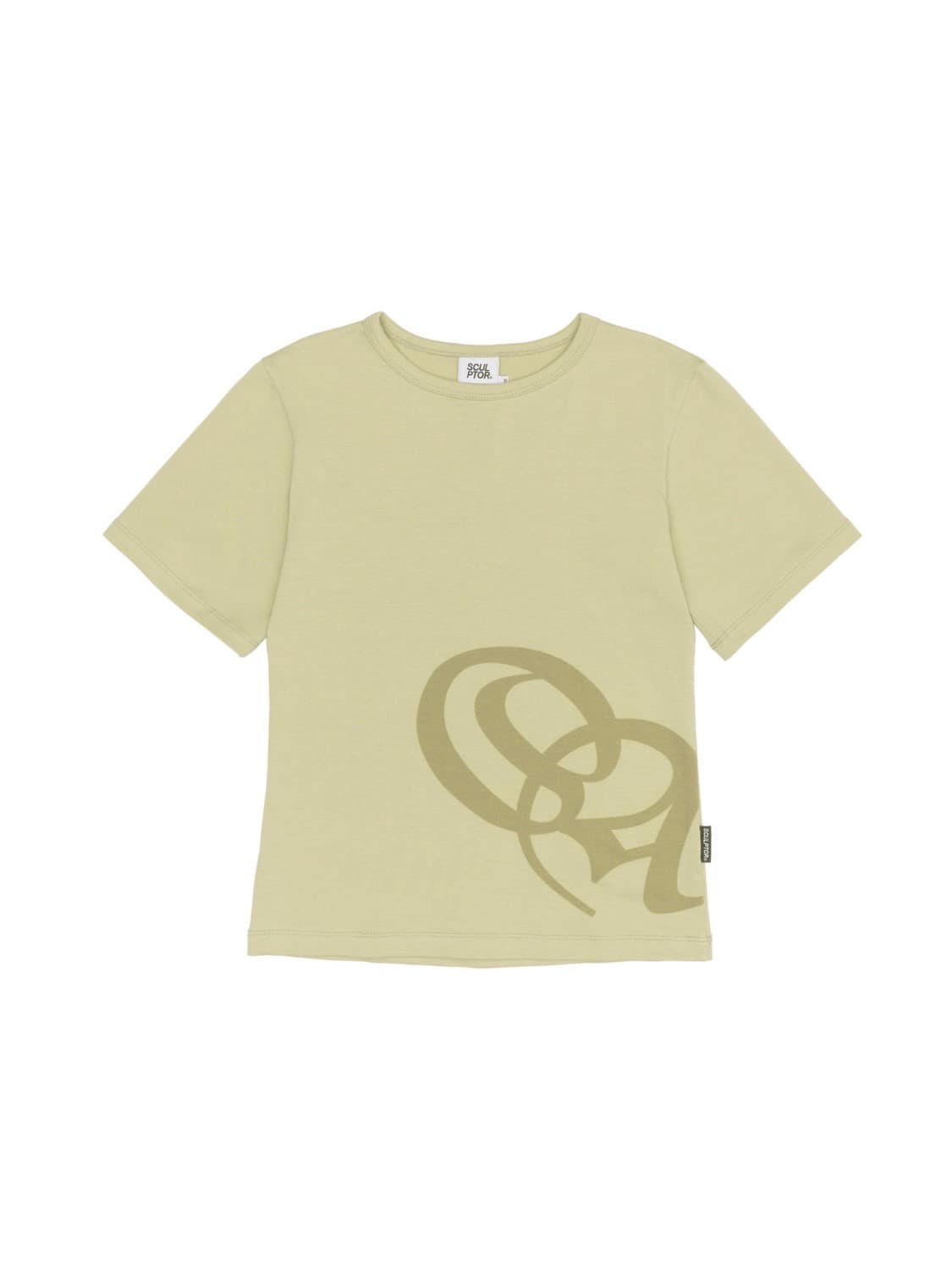 스컬프터 Oblique Logo Crop Top  상품이미지2