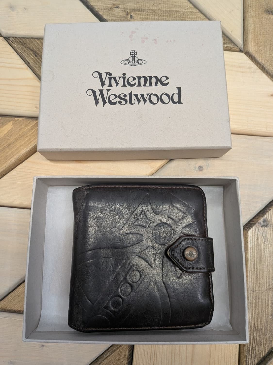 비비안 웨스트우드 망지안트 오브 오일레더 지갑 상품이미지1