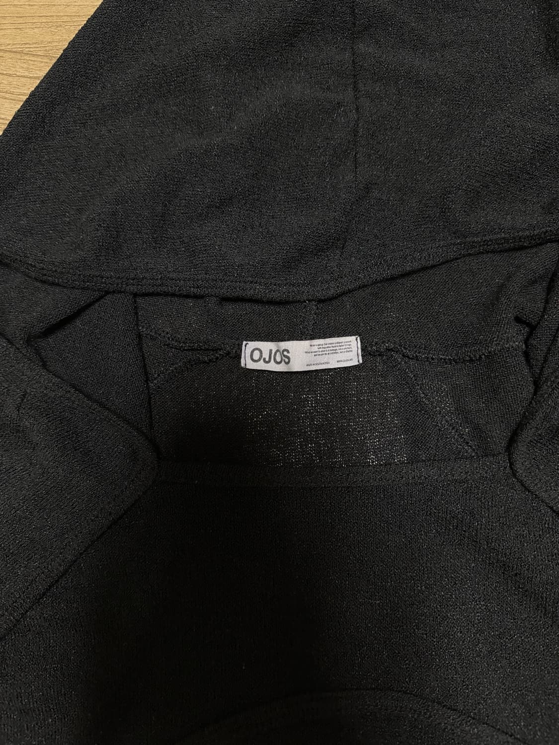 오호스 wrap bolero knit hoodie 상품이미지5