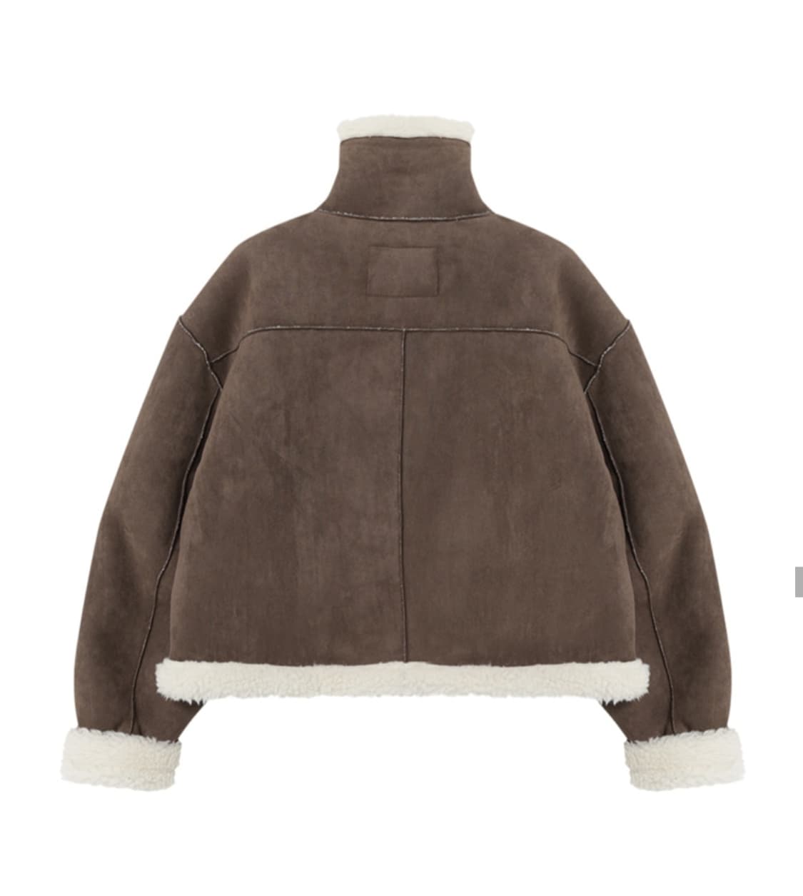 정가 27만) 에트몽 하이넥 스웨이드 무스탕 자켓 상품이미지4