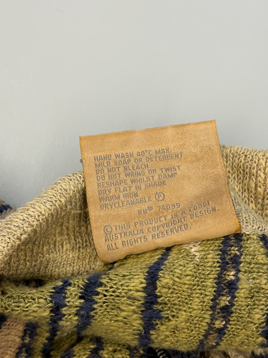 쿠지 루즈핏 케이블패턴 하프집 코튼 니트 상품이미지9