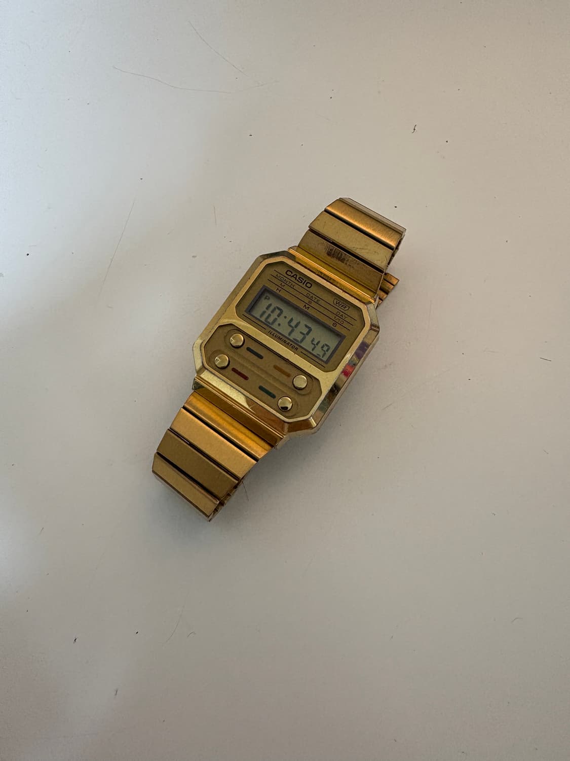 Casio 카시오 금장 시계 (A100WEG-9A) 상품이미지2