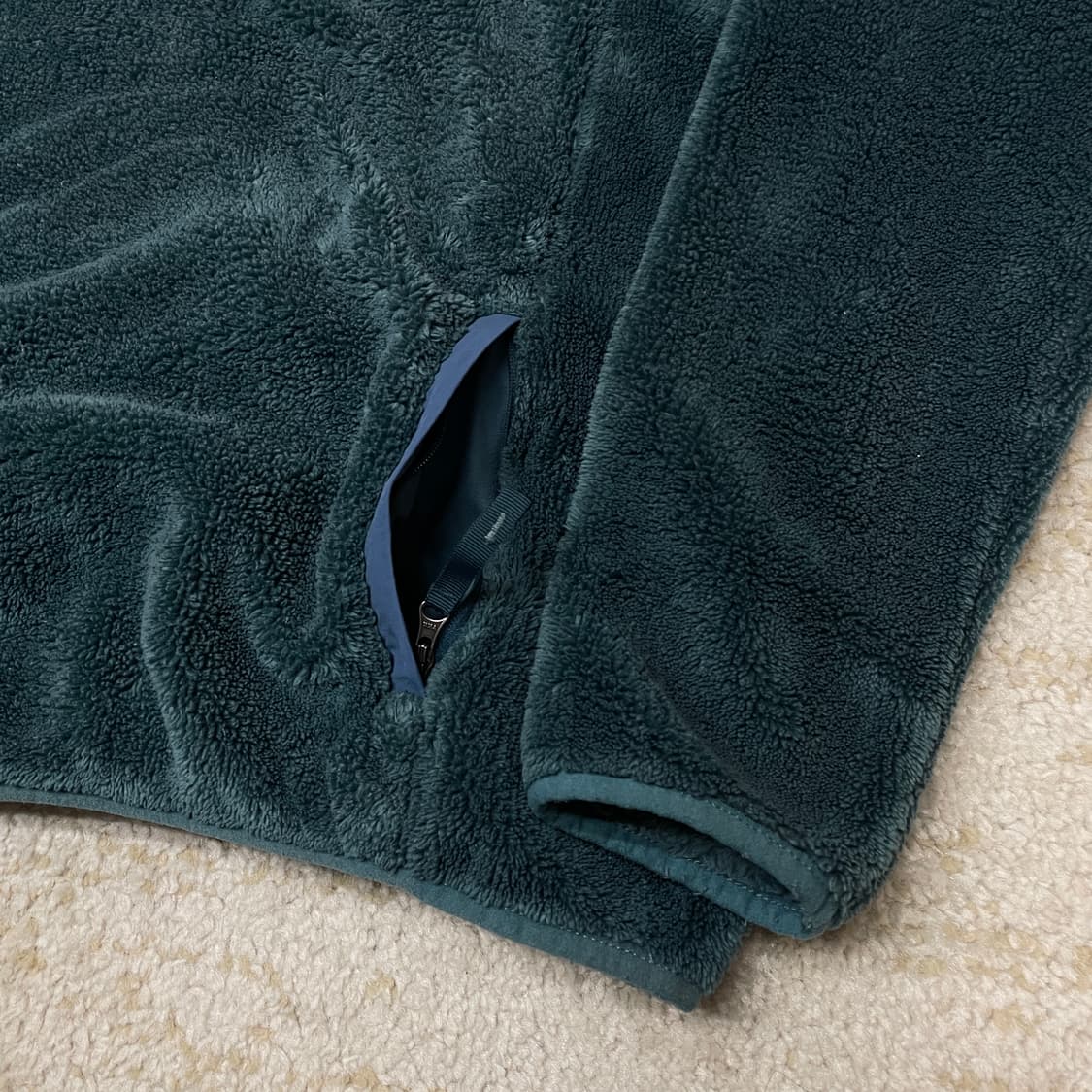 우먼L] 00s L.L.Bean 플리스 스냅 하프집업 후리스 아노락 자켓 상품이미지4