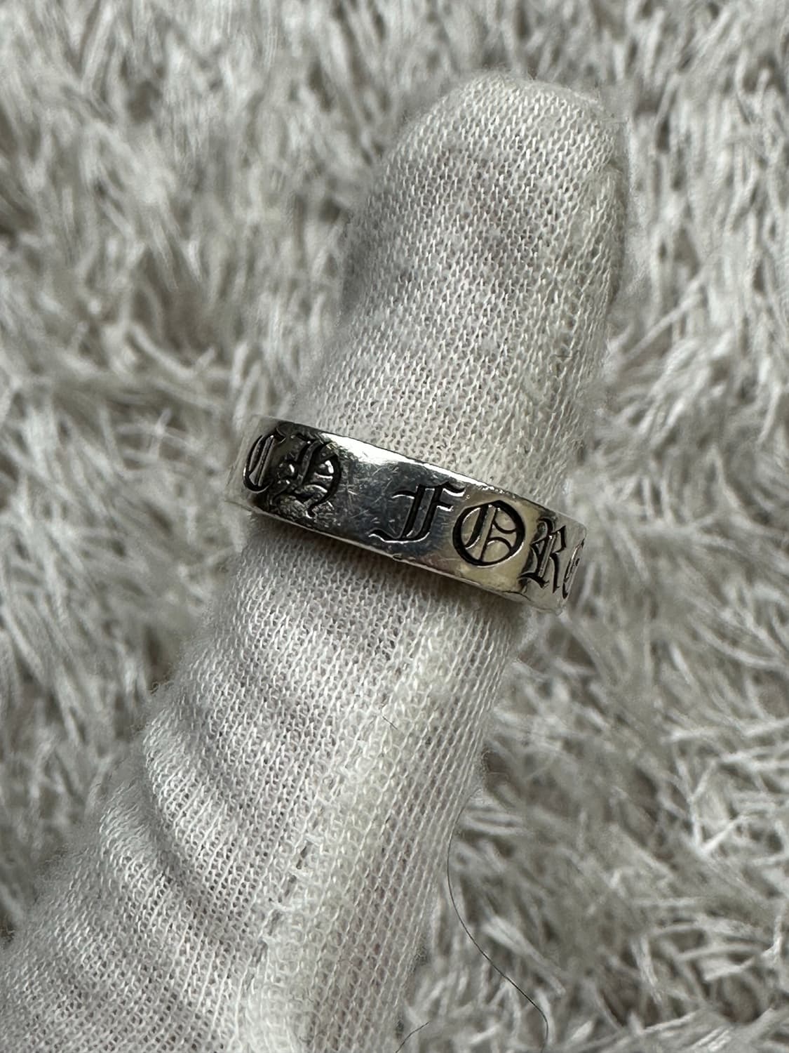 [US 4.5] 백화점판 정품 크롬하츠 포에버링 6mm 상품이미지3