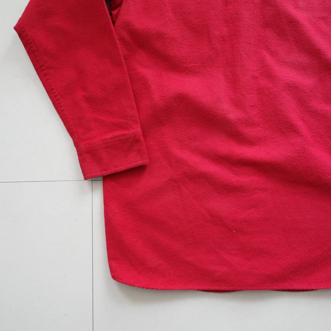 90s 울리치 USA MADE 레드 해비 코튼 플란넬 워크셔츠 L 상품이미지9