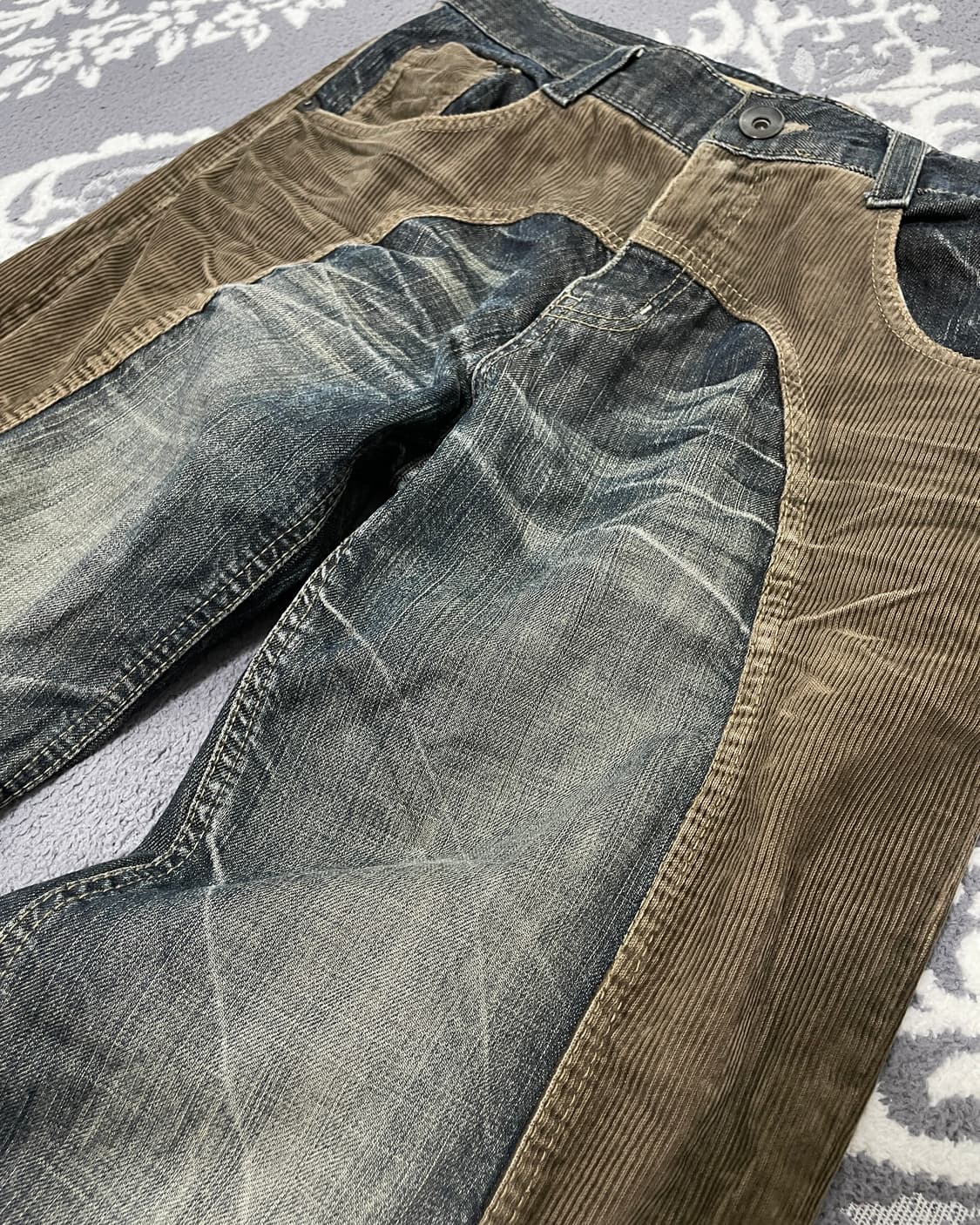 S.nik Jeans 웨스턴 패치워크 데님 팬츠 상품이미지6