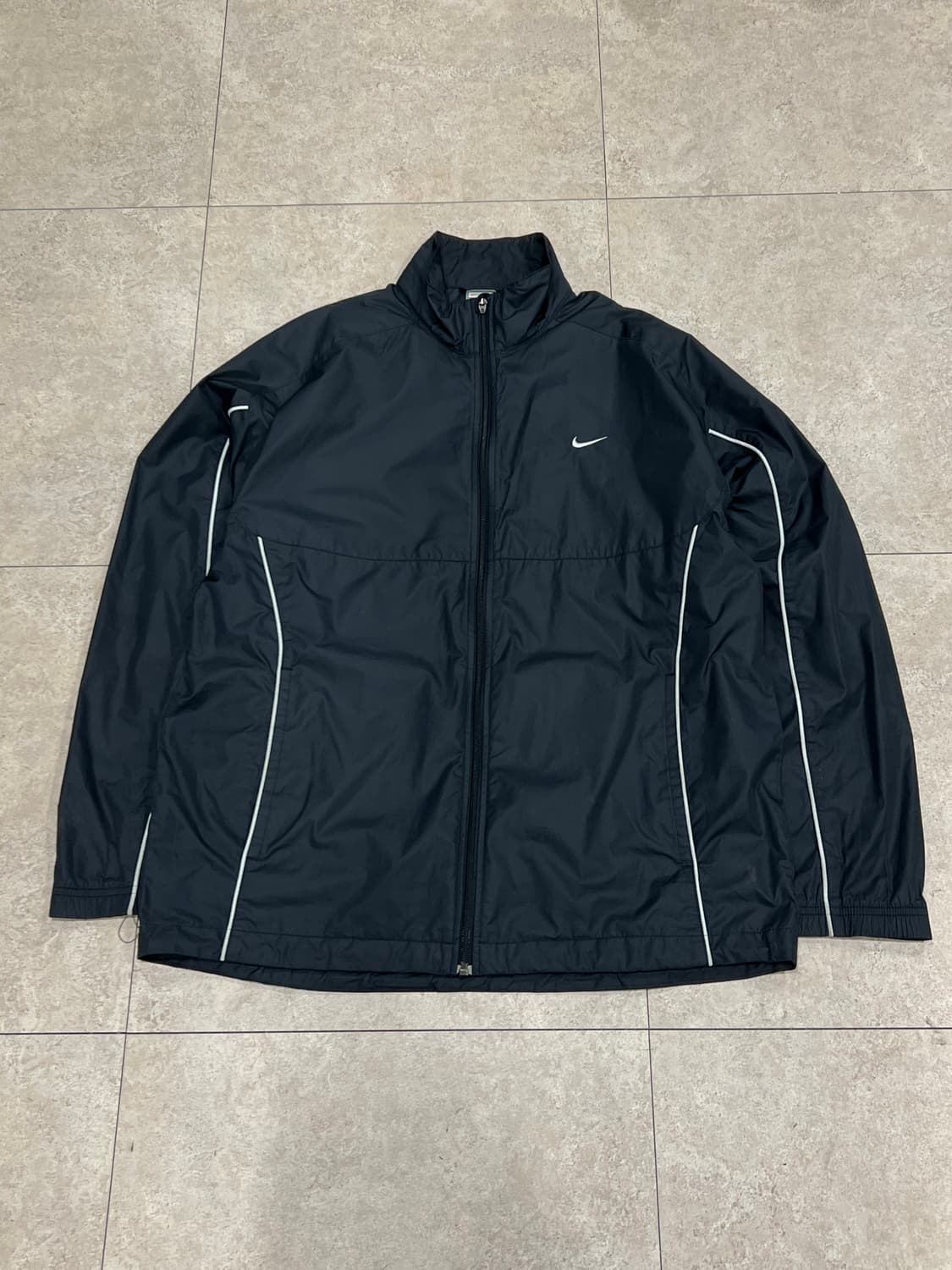 (XL) 나이키 올드스쿨 우븐 파이핑 바람막이 블랙 상품이미지2