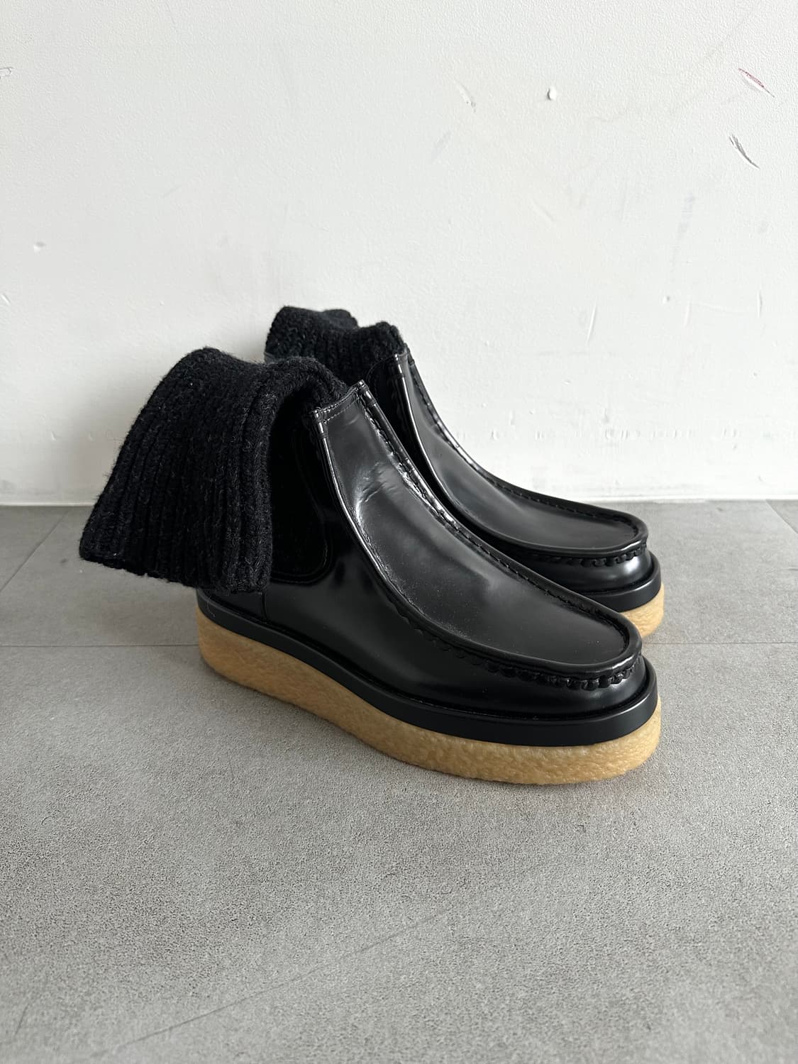 끌로에 제이미 니트 레이어드 하이부츠 상품이미지3