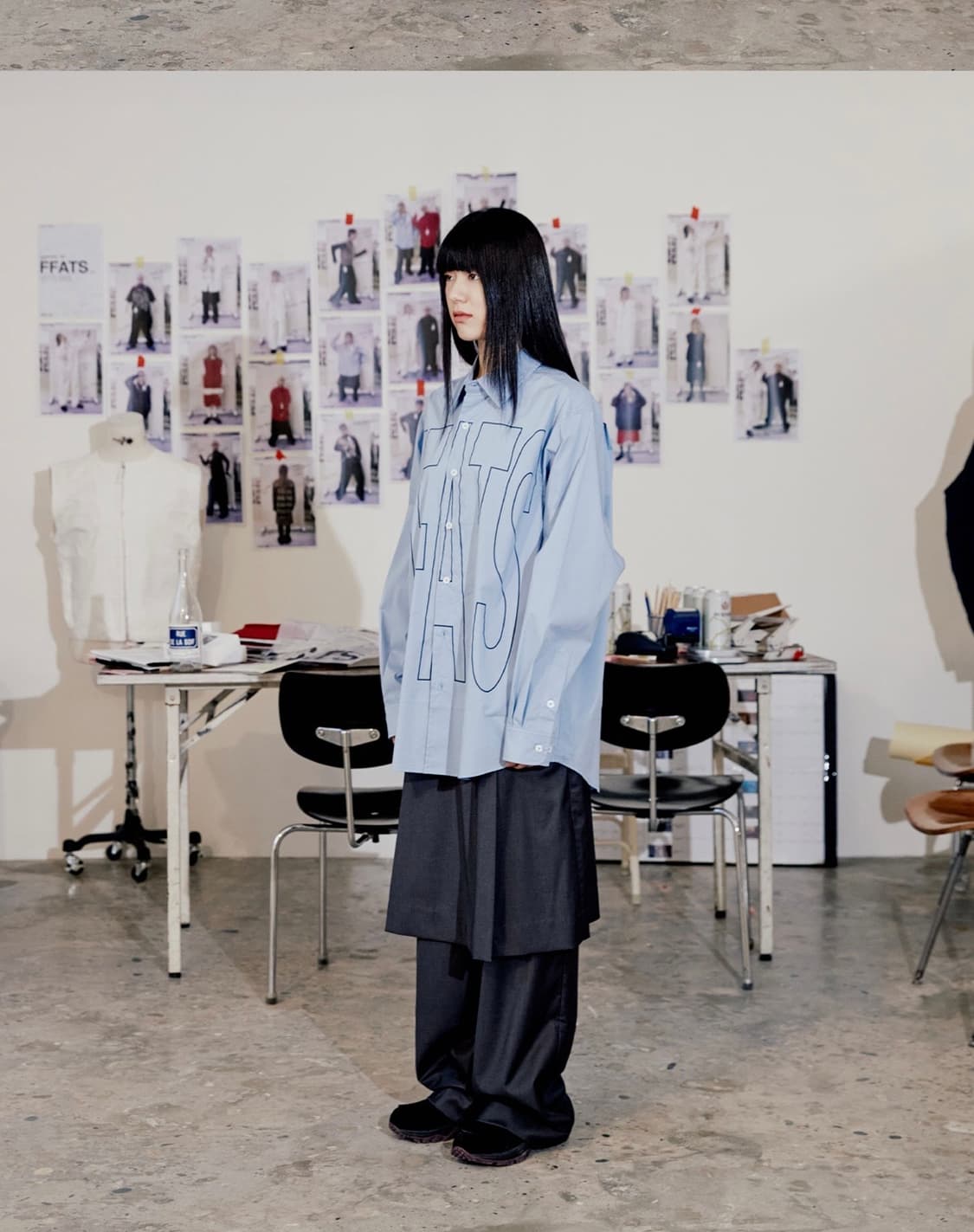 나이스고스트클럽 플리츠 레이어드 스커트팬츠 상품이미지2