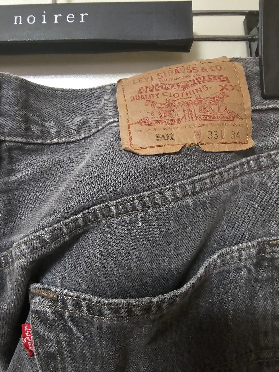90s Levis 501 black jrans (made in usa). 상품이미지2