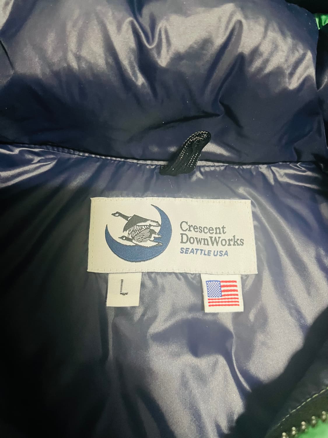 크레센트다운웍스 다운 스웨터 그린 L(105) 상품이미지6