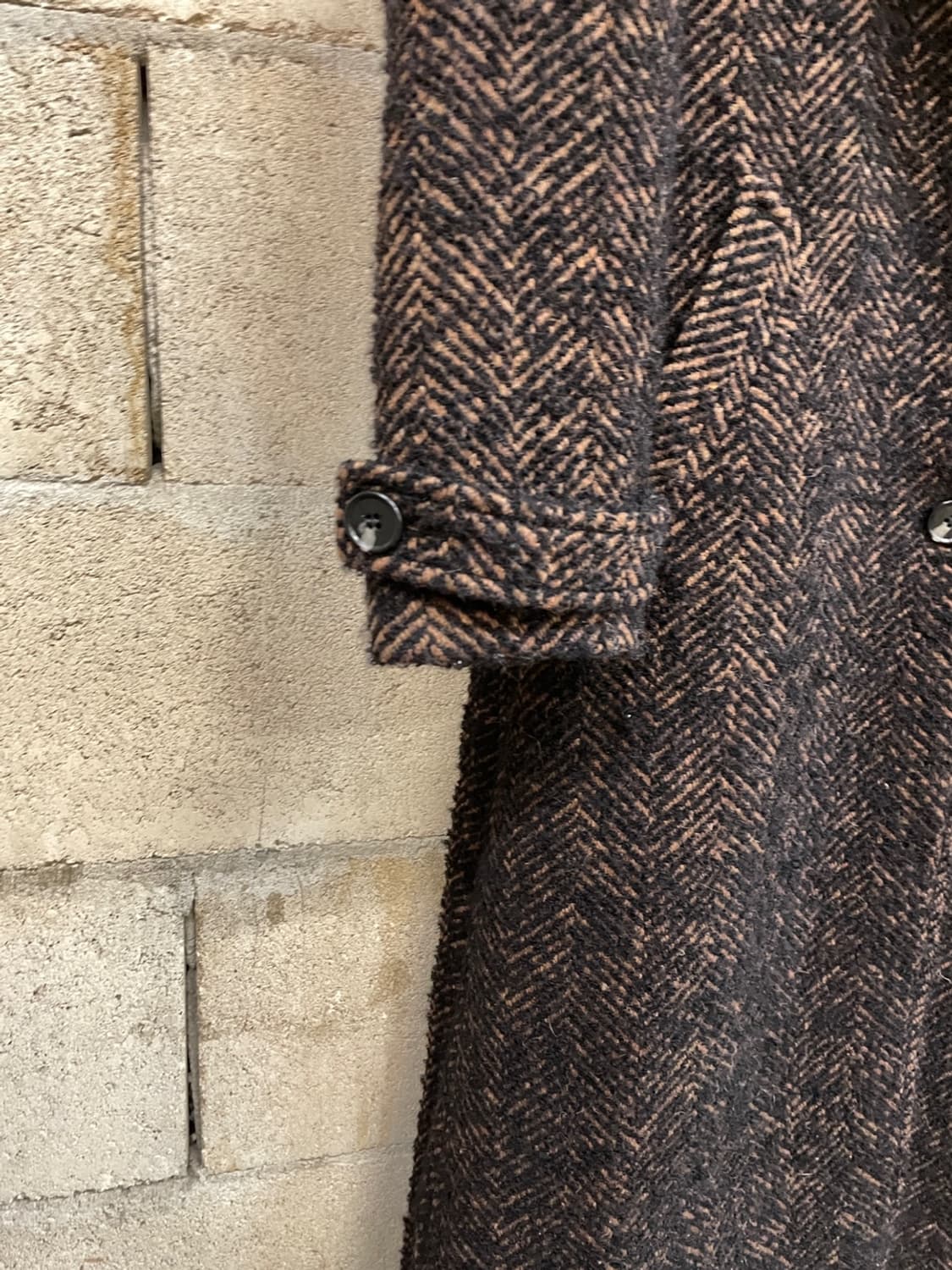 앤아더스토리즈 해링본 모헤어 코트 상품이미지4