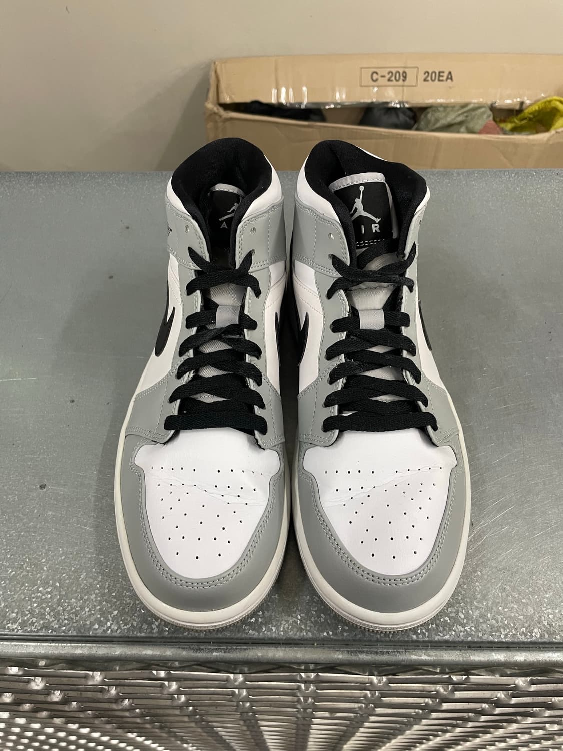 나이키 조던1 미드 라이트 스모크 그레이 270 상품이미지5