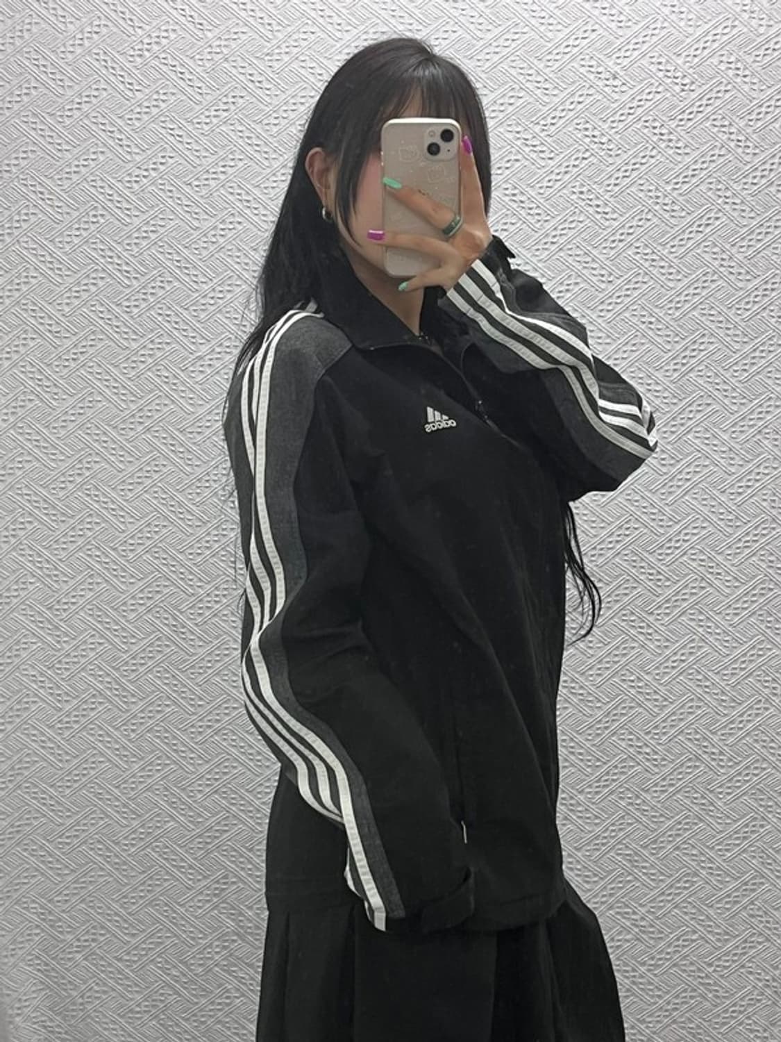 아디다스 스포티 삼선로고 윈드브레이커 바람막이 110 C07337 상품이미지1