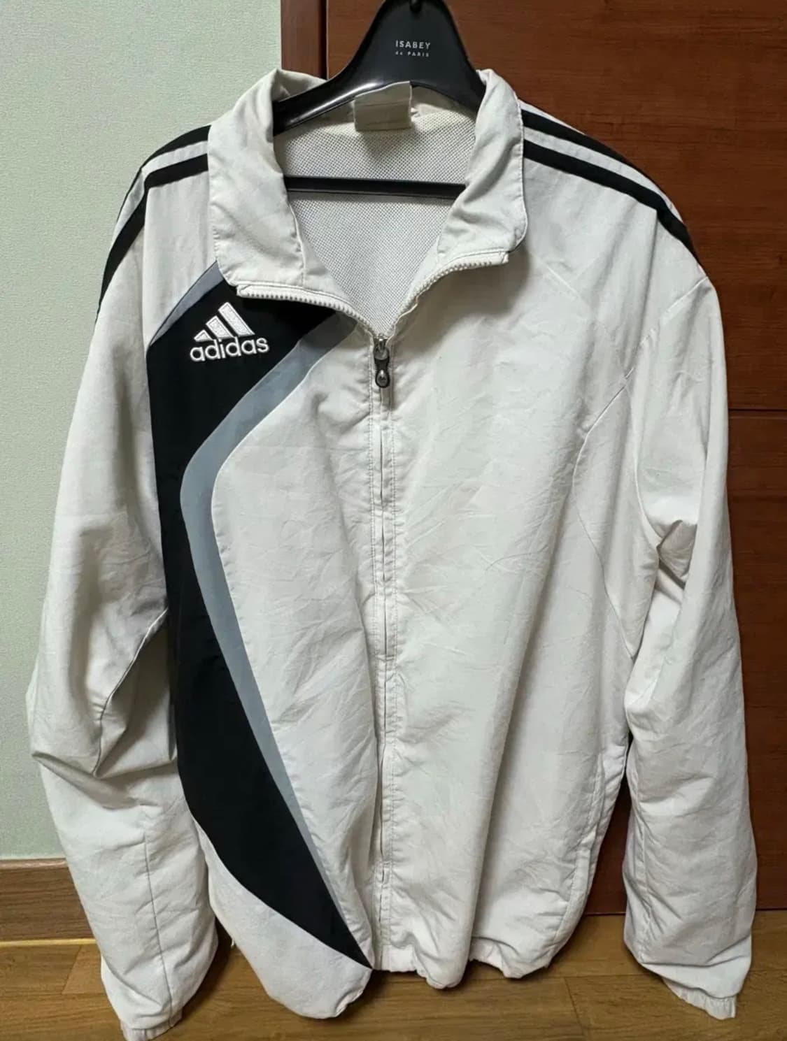 아디다스 화이트 바람막이 자켓 상품이미지1