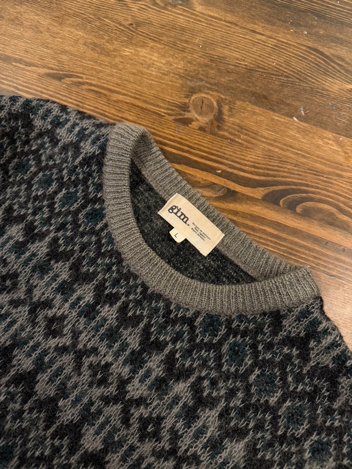 GIM 알파카 페어아일 니트 55 상품이미지5