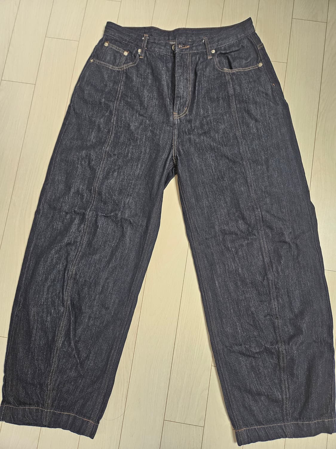(M)STITCHED WIDE VOLUME PANTS - INDIGO 상품이미지5
