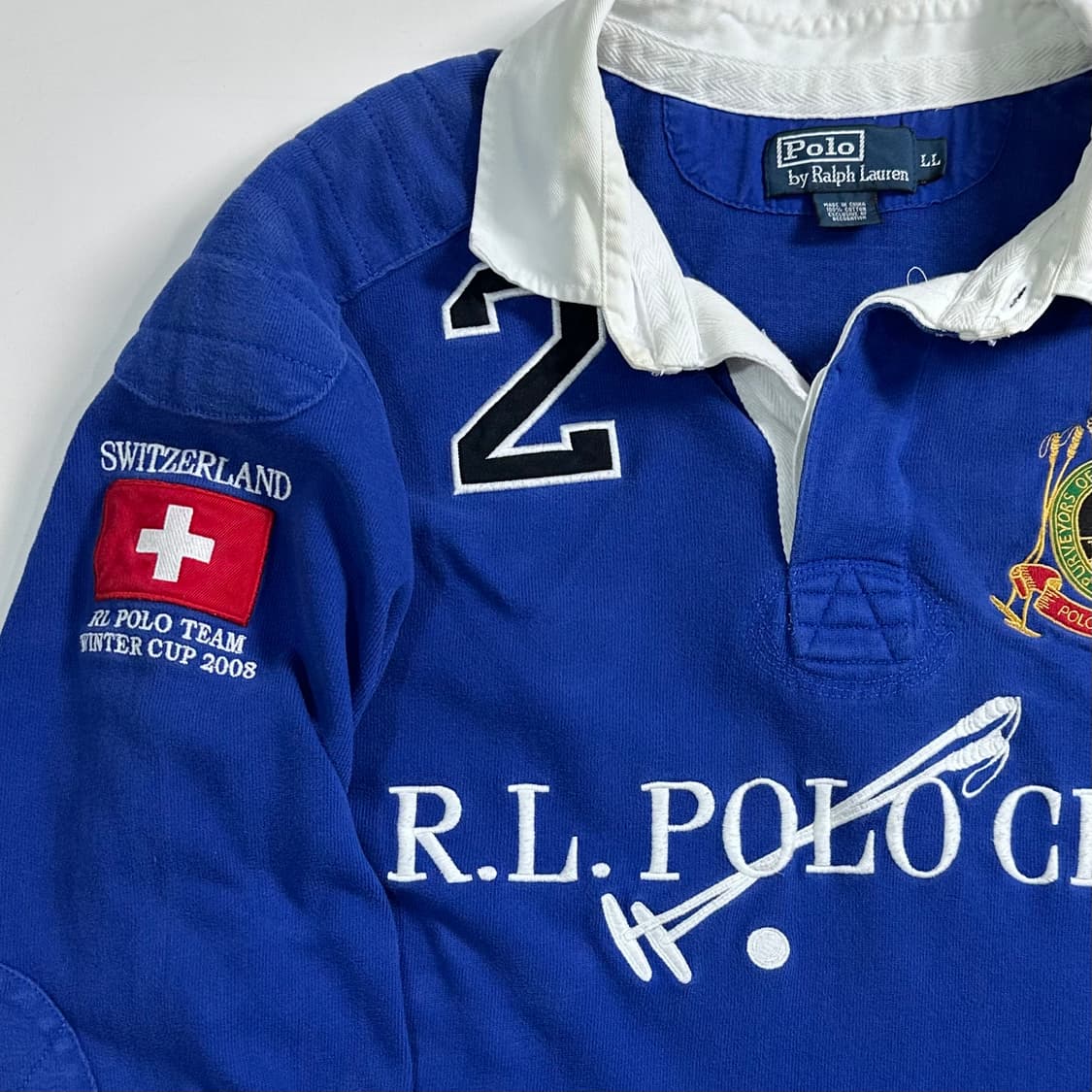 폴로 랄프로렌 RL 클럽 자수 럭비셔츠 상품이미지4