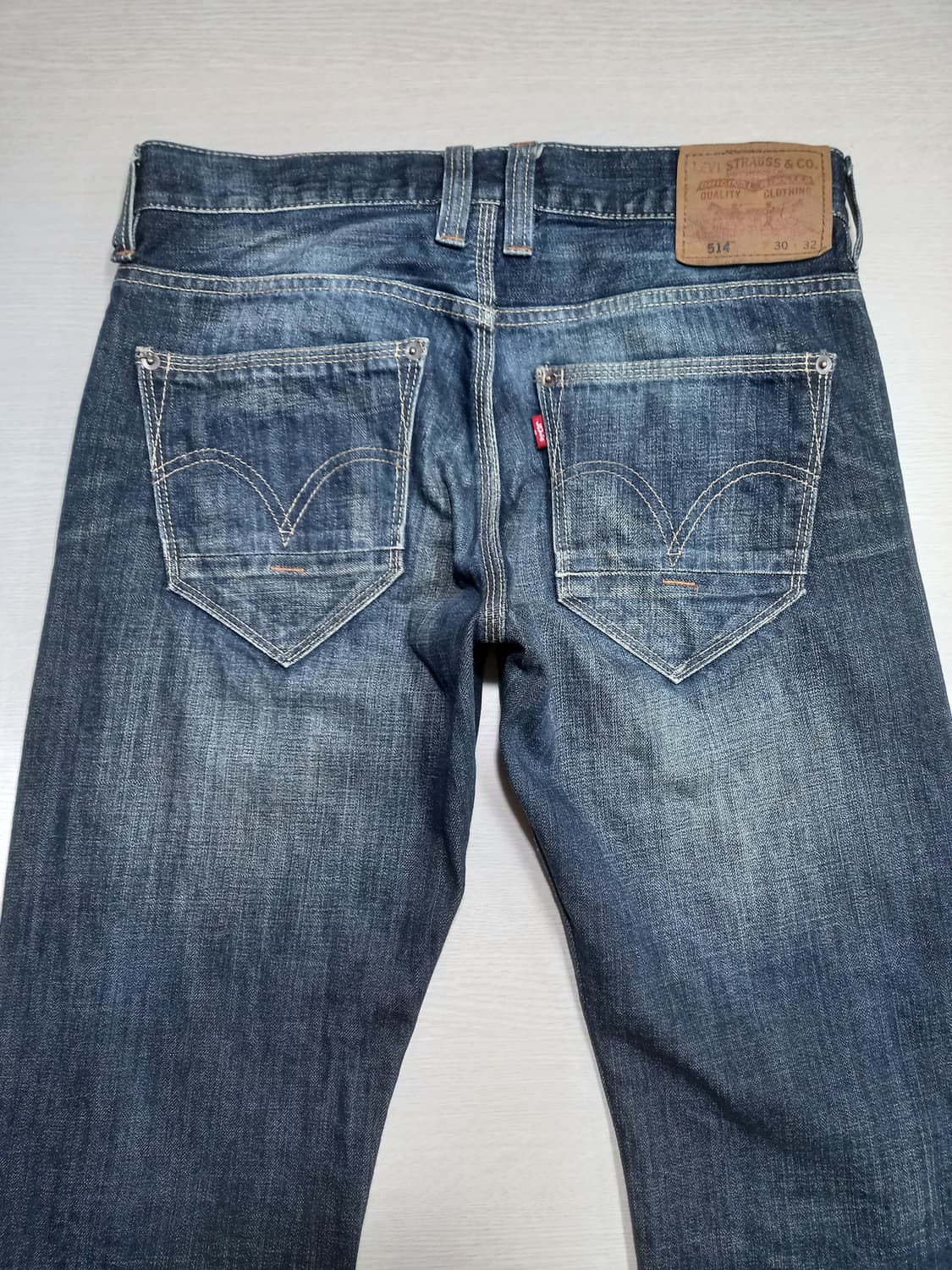 30 리바이스514 워싱 일자진 진청 30-177 상품이미지4