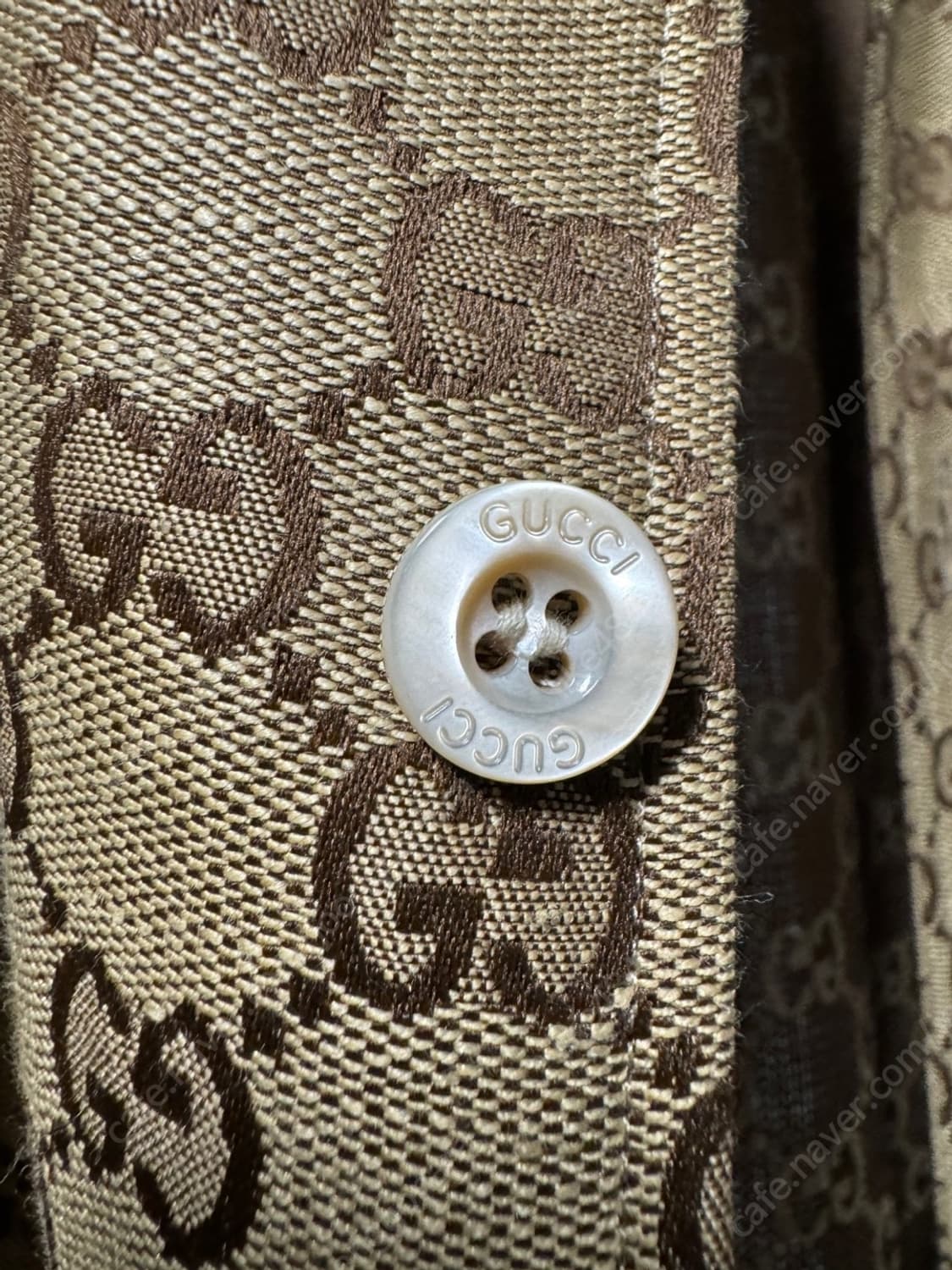 [GUCCI] 구찌 GG 리넨 혼방 캔버스 셔츠 (52) 상품이미지6