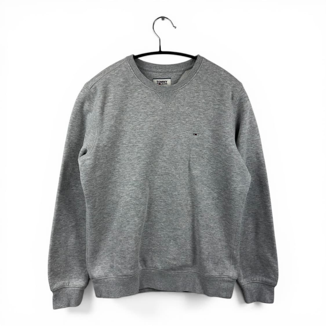 (S) 타미힐피거 스몰 패치 로고 맨투맨 그레이 상품이미지1