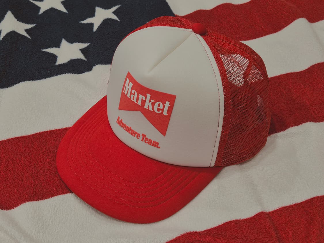 마켓 어드벤처 팀 매쉬캡 볼캡 모자 상품이미지1