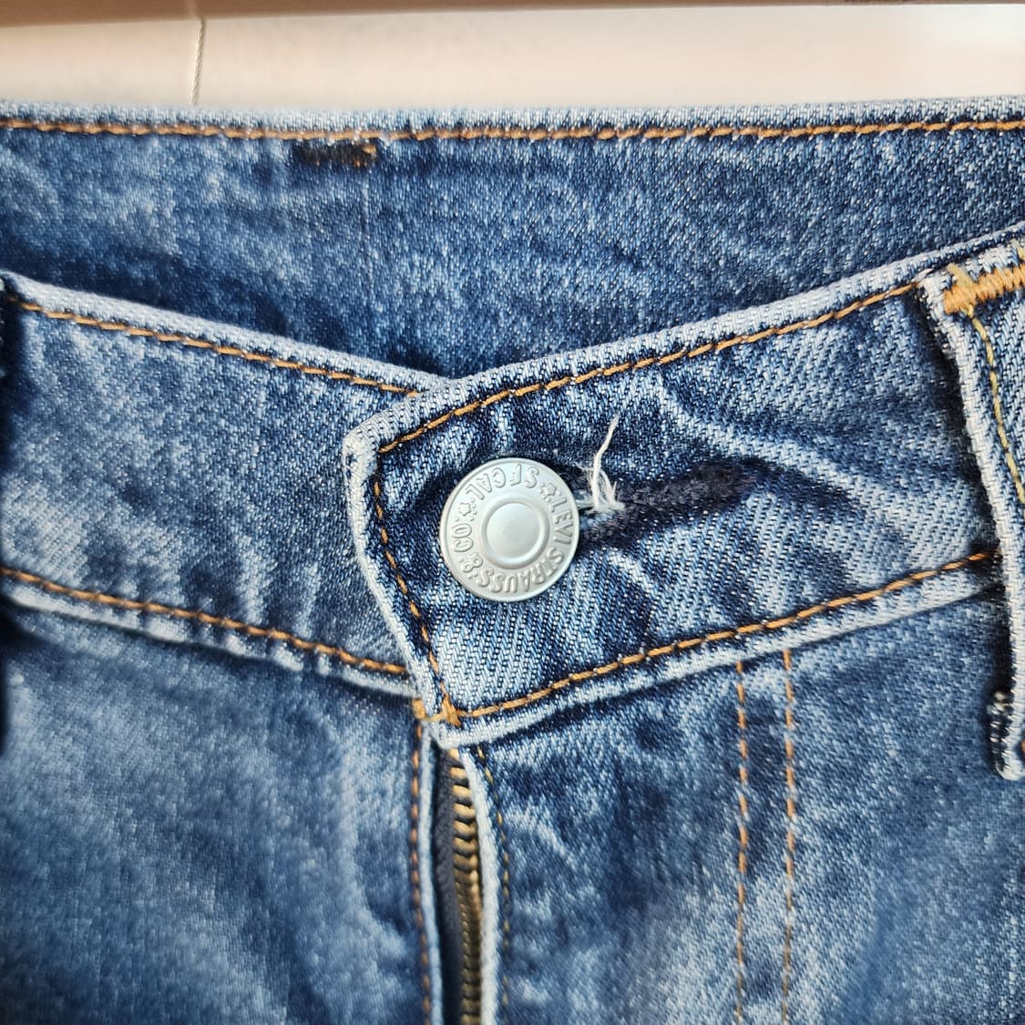 리바이스 502 블루 데님 청바지 상품이미지2