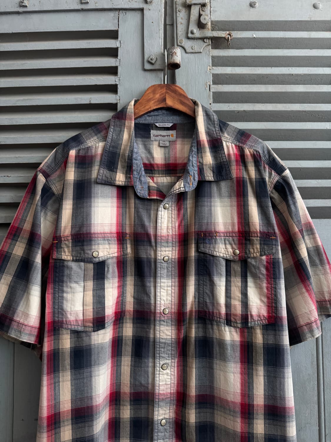 [2XL]칼하트 USA 오버핏 체크셔츠 상품이미지2