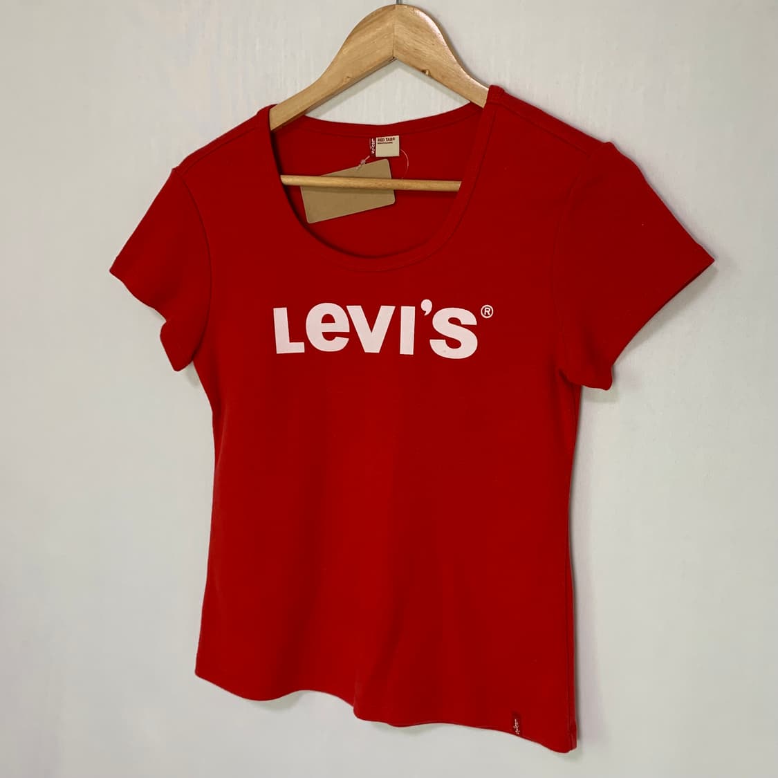 리바이스 레드탭 빈티지 00s y2k 빅로고 여성 슬림 반팔 티셔츠 상품이미지2