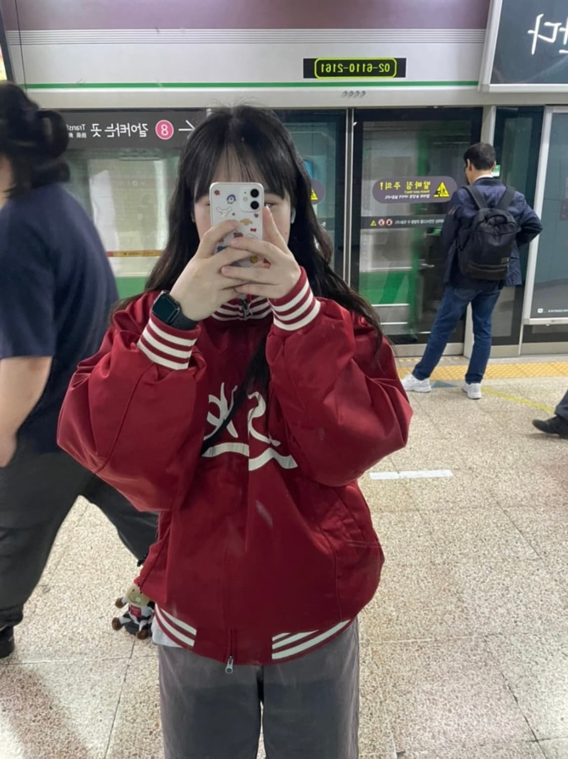 예스아이씨 하이넥 스타디움 자켓 상품이미지4