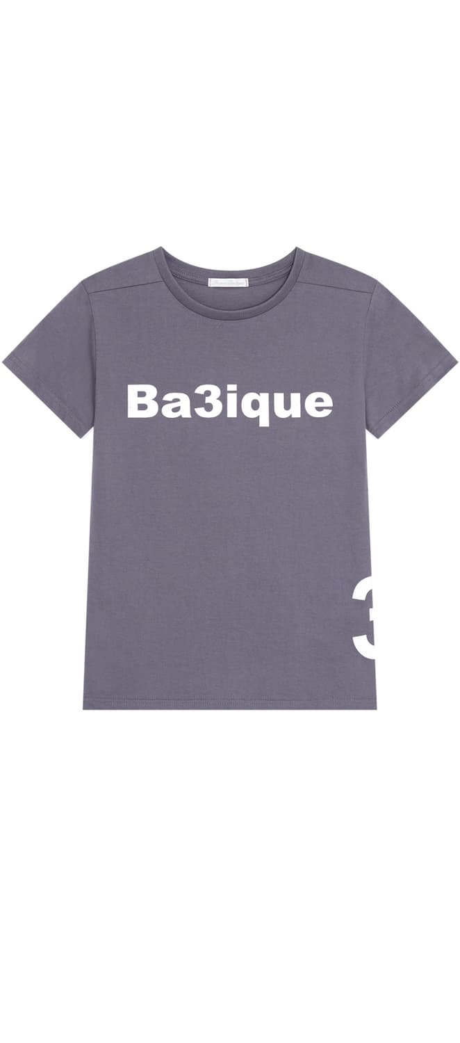샵페어리 페어리 반팔 petit logo t-shirt deep grey 상품이미지1
