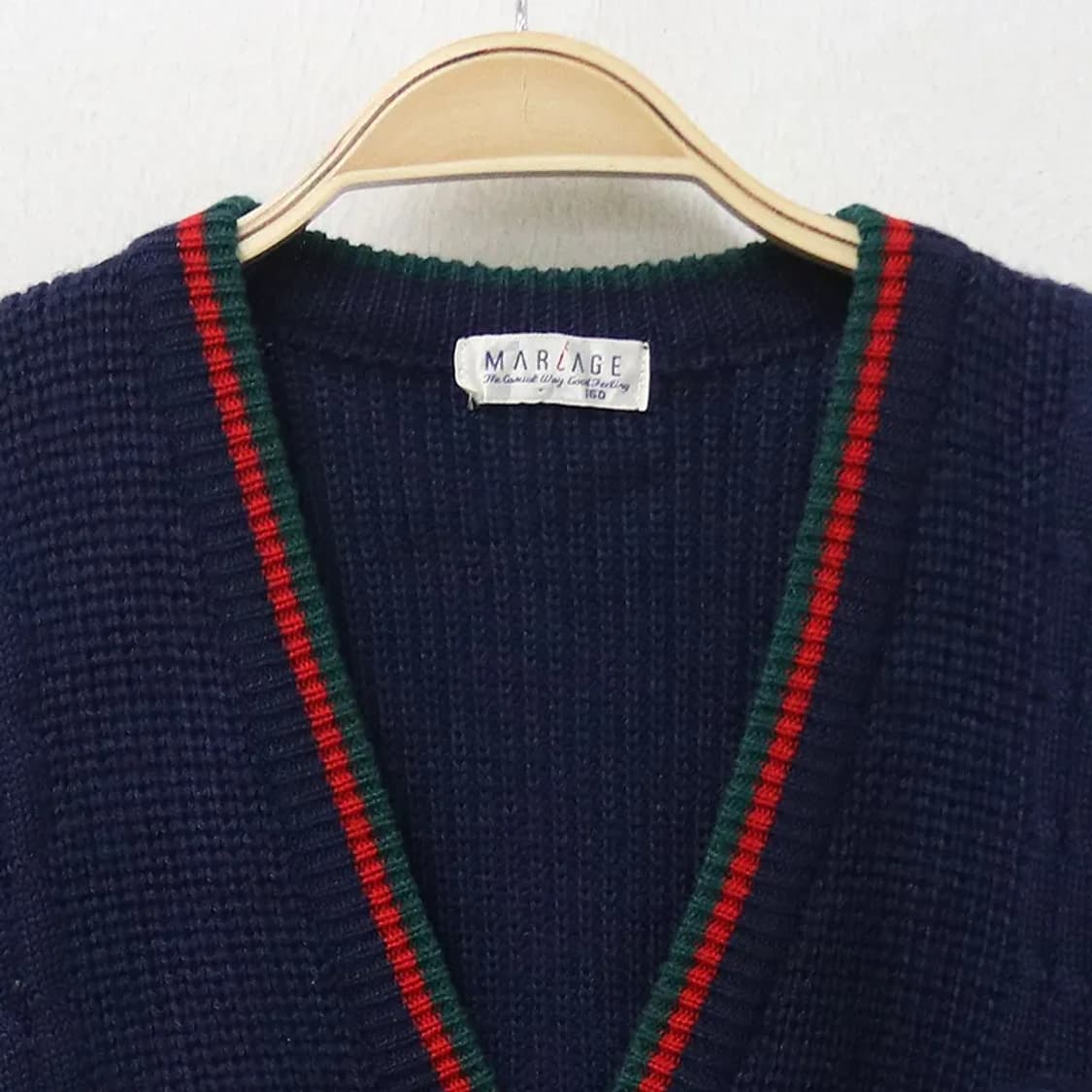 MARIAGE 프레피룩 울 혼방 니트 가디건 62256 상품이미지3