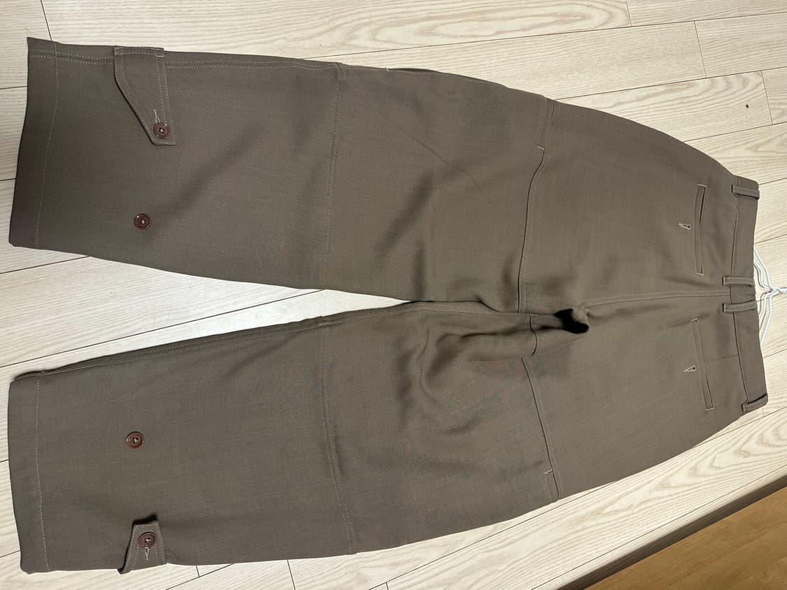 울 더블 클로스 벌룬핏 팬츠 SAND BROWN 상품이미지4