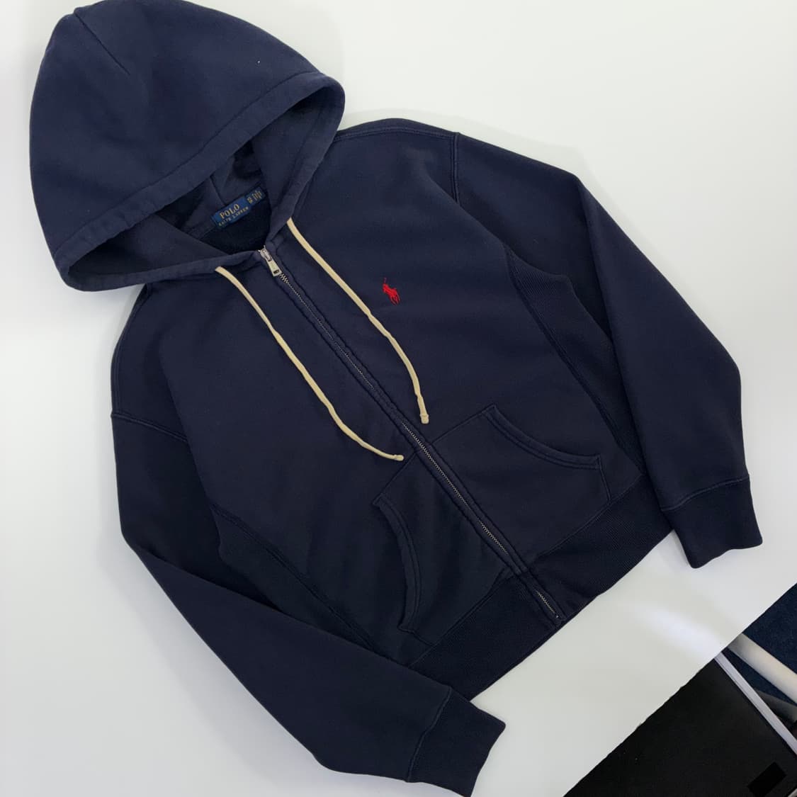 Polo  폴로 랄프로렌 자수 네이비 후드 집업 상품이미지2