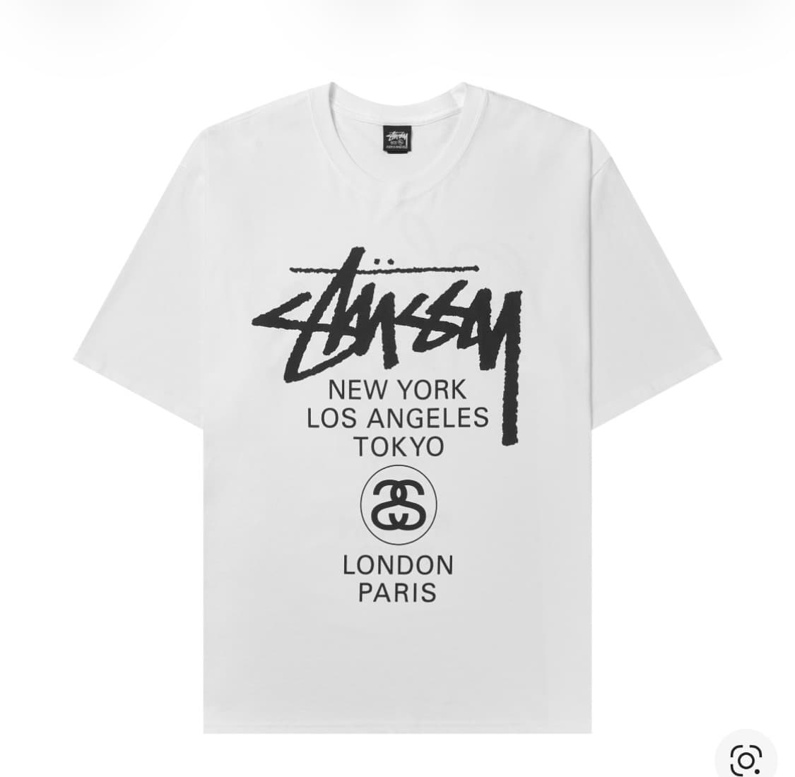 스투시 월드투어 티셔츠 화이트 L 상품이미지1