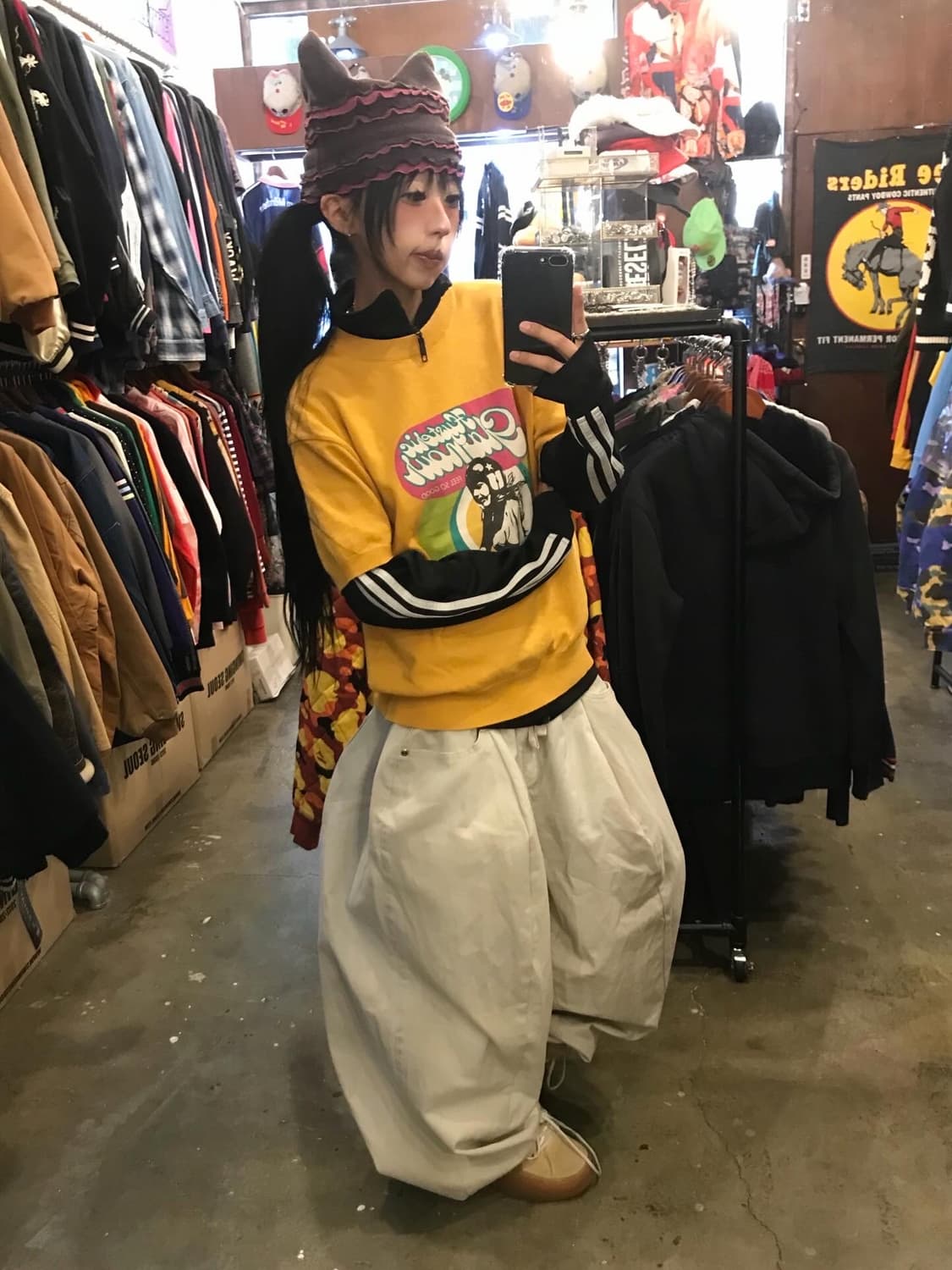 < Hysteric Glamour Logo Half Knit Sweats 상품이미지2