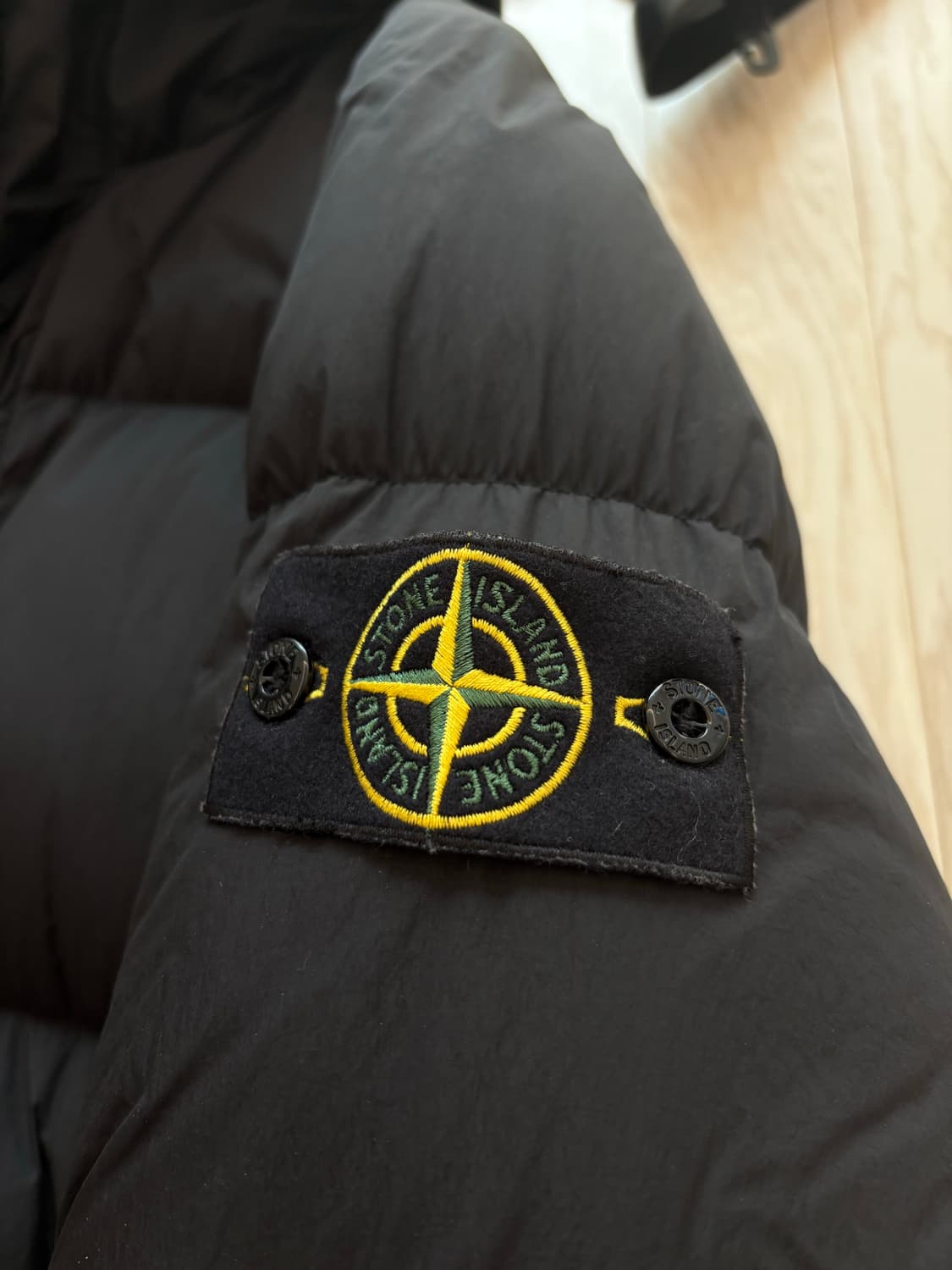 스톤아일랜드 크링클랩스 롱패딩 블랙 상품이미지4
