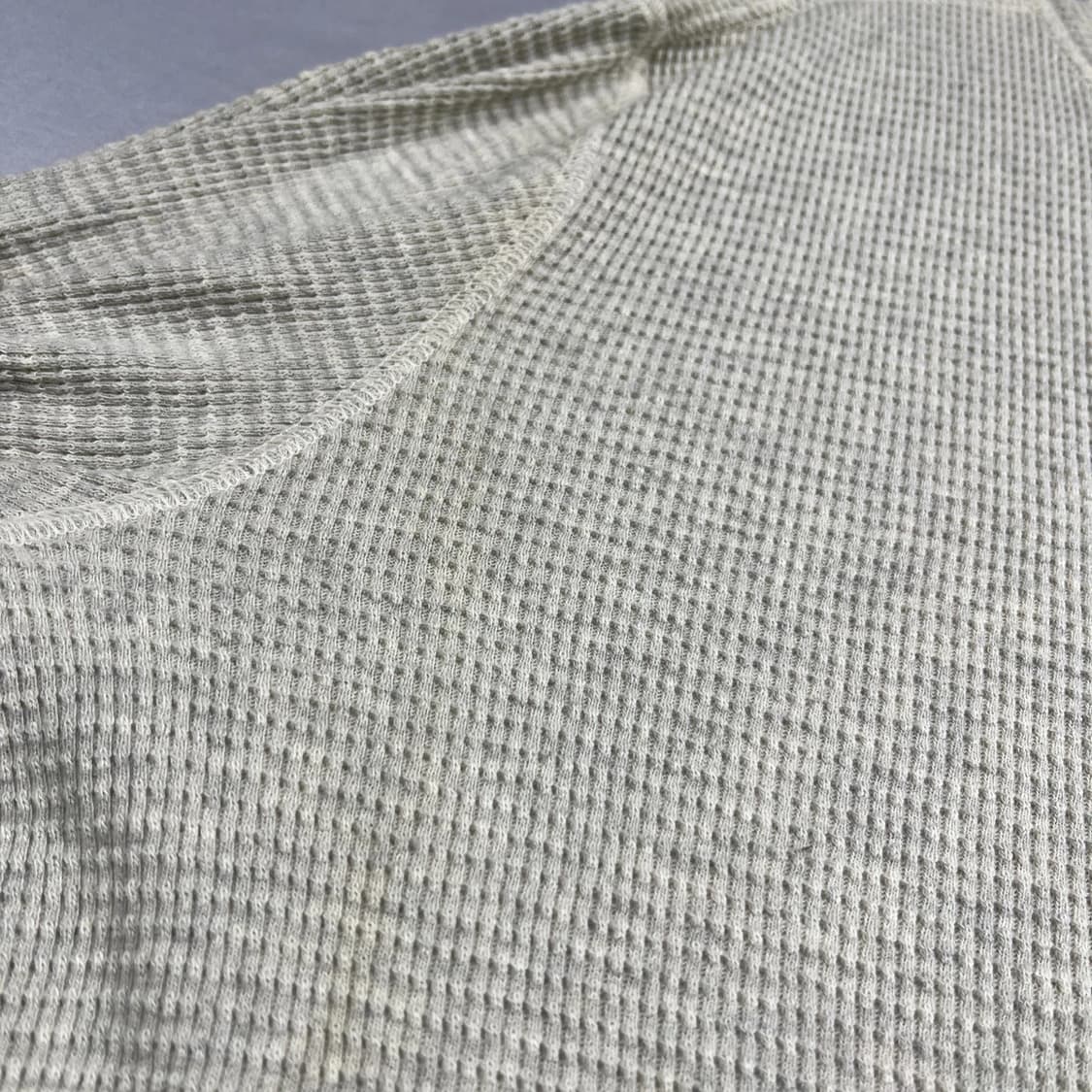 더블 알엘  와플 니트 헨리넥 써멀 셔츠 상품이미지5